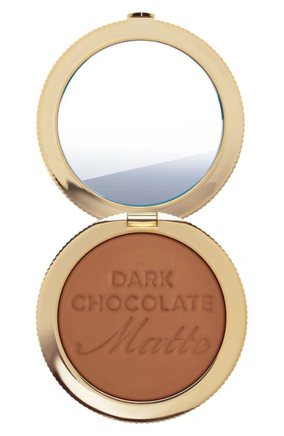 Shop Too Faced Chocolate Soleil Matte Bronzer In Dark Chocolate Soleil