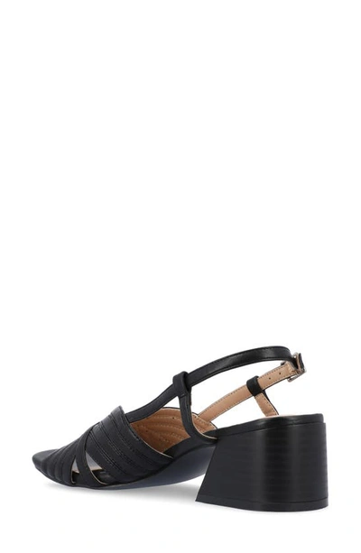 Journee Collection Kirsi Slingback Sandal In Black