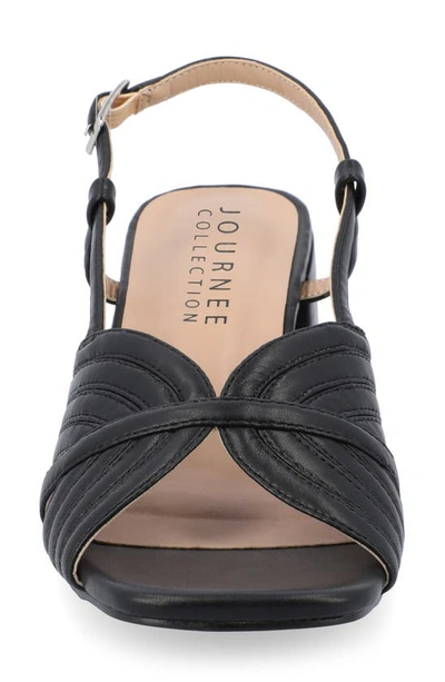 Journee Collection Kirsi Slingback Sandal In Black