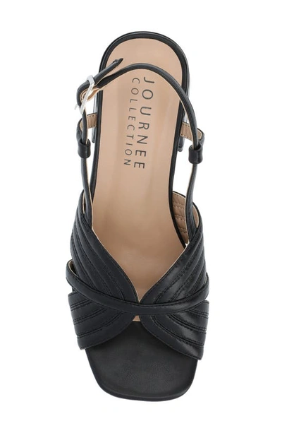 Journee Collection Kirsi Slingback Sandal In Black