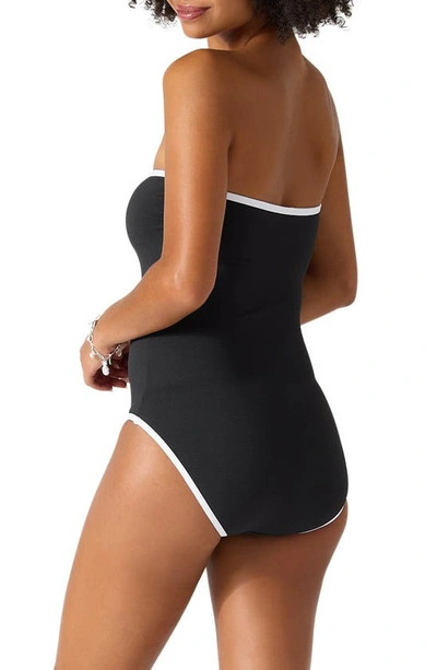 Shop Tommy Bahama Island Cays Cabana Strapless One-piece Swimsuit In Black