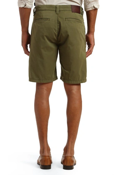 Shop 34 Heritage Arizona Flat Front Chino Shorts In Green Tie Print