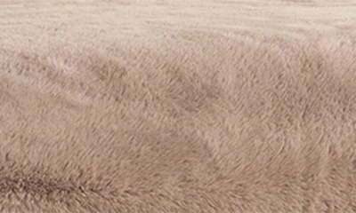 Unhide Lil Marsh Family Faux Fur Blanket In Mocha Shar-pei