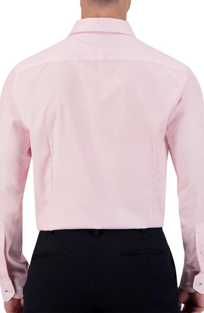 Report Collection Slim Fit Geometric Print Performance Dress Shirt In 24 Pink