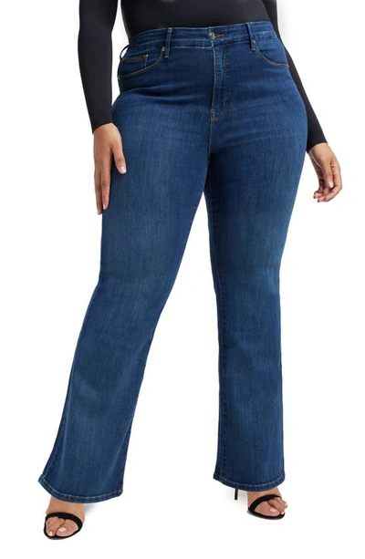 Shop Good American Good Legs Flare Jeans In Bb04