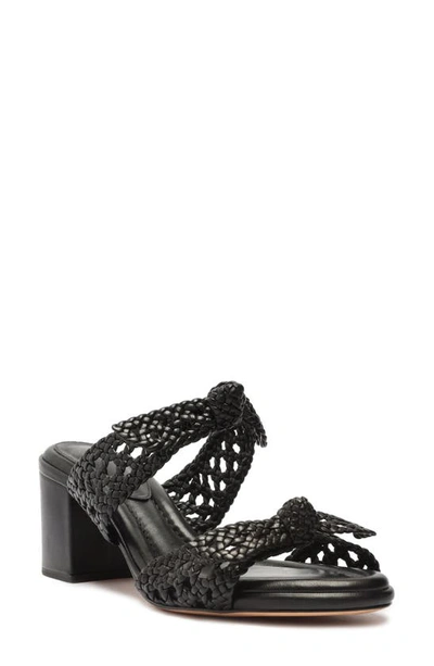 Shop Alexandre Birman Clarita Intreccio Doppia Sandal In Black