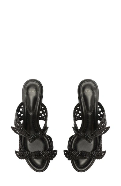 Shop Alexandre Birman Clarita Intreccio Doppia Sandal In Black
