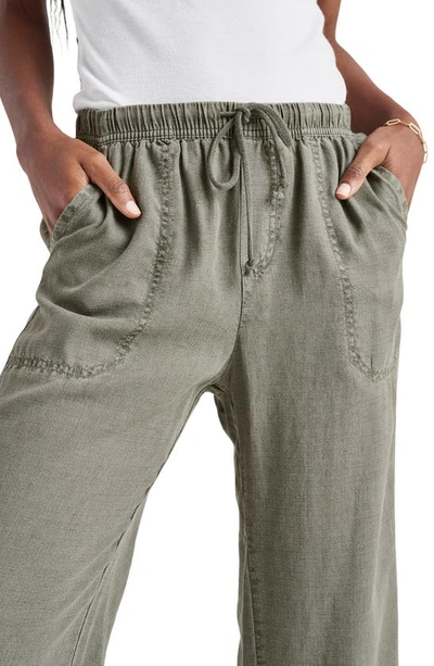 Splendid Angie Wide Leg Pants In Soft Vintage Olive Branch