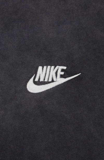 Shop Nike Sportswear Embroidered Logo T-shirt In Black