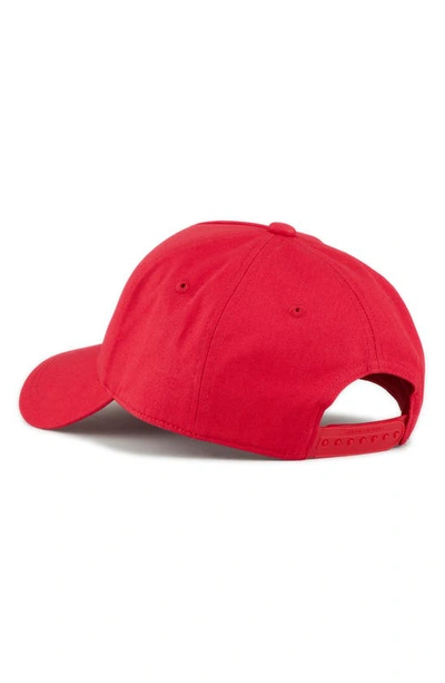 Shop Armani Exchange Logo Baseball Cap In Lipstick Red
