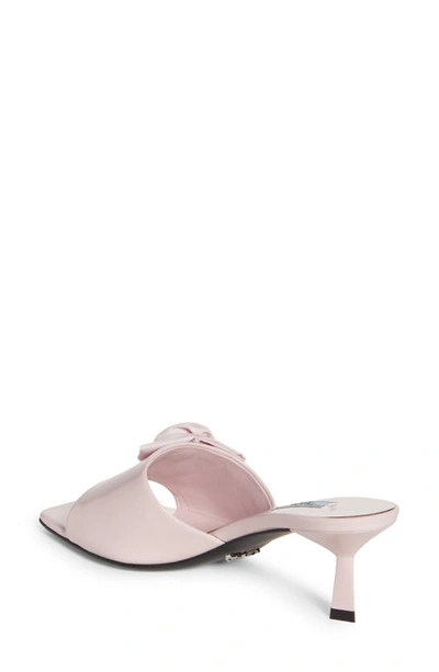Shop Prada Rose Slide Sandal In Alabaster
