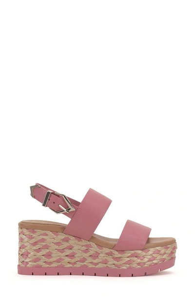 Shop Vince Camuto Miapelle Platform Wedge Sandal In Pretty Pink