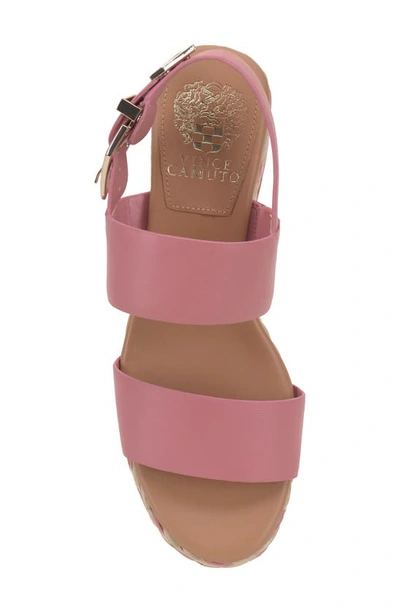 Shop Vince Camuto Miapelle Platform Wedge Sandal In Pretty Pink