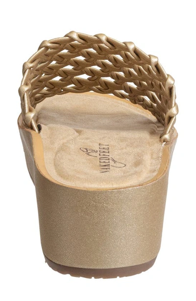 Shop Naked Feet Cyprus Platform Sandal In Gold