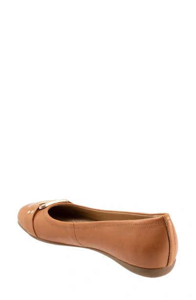 Trotters Extra Wide Width Sizzle Flat In Brown