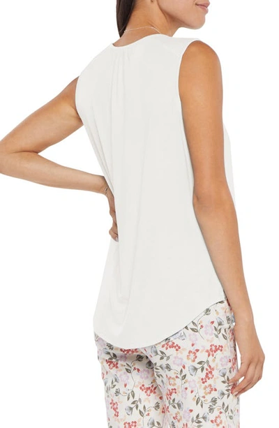 Nydj Perfect Sleeveless Blouse In Optic White