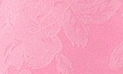 Shop Wayf Floral Jacquard Long Sleeve Shirtdress In Bubblegum Pink