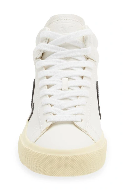 Shop Veja Minotaur High Top Sneaker In Extra-white Black Butter