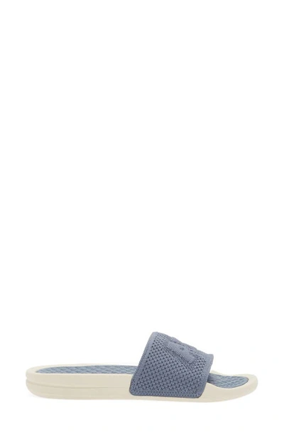Apl Athletic Propulsion Labs Big Logo Techloom Knit Sport Slide In Slate / Pristine