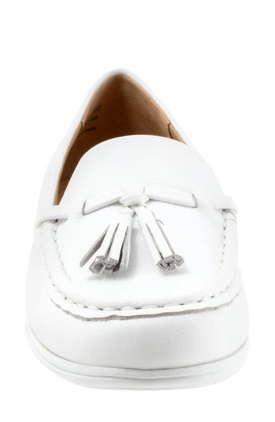 Shop Trotters Dawson Tassel Loafer In White