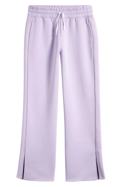 Shop Zella Girl Kids' Reflective Track Pants In Purple Breeze