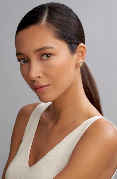Lagos Meridan Caviar Stud Earrings In Gold