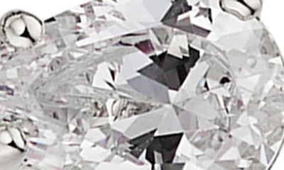 Nadri Flutter Cubic Zirconia Bypass Bracelet In Rhodium