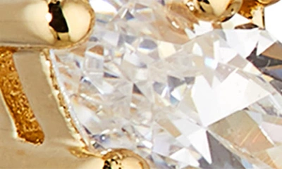 Nadri Flutter Cubic Zirconia Stud Earrings In Gold