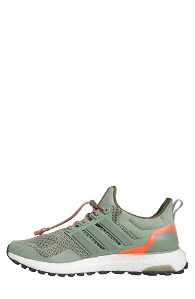 Shop Adidas Originals Ultraboost 1.0 Dna Running Sneaker In Silver Green/ Olive Strata