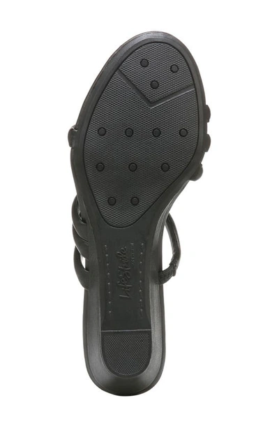 Shop Lifestride Yours Truly Wedge Sandal In Black