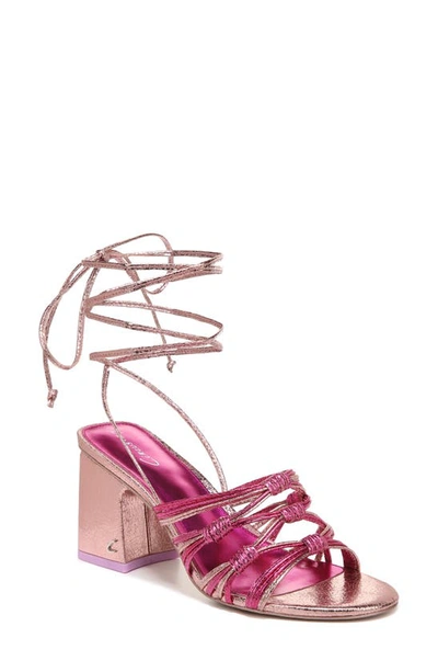 Shop Circus Ny Oriana Ankle Wrap Sandal In Pink Multi