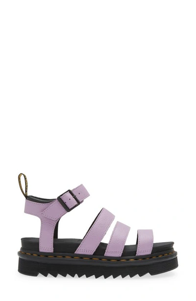 Shop Dr. Martens' Blaire Sandal In Lilac Pisa