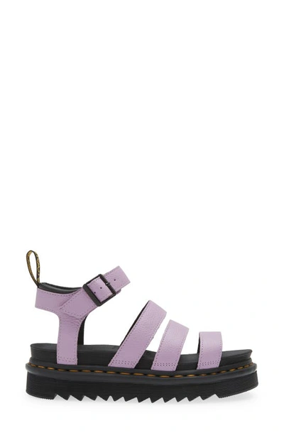 Dr. Martens' Damen Blaire Pisa Leder Plateau Riemensandalen In Lilac ...