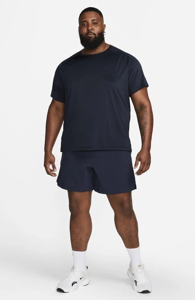 Shop Nike Dri-fit Ready Training T-shirt In Obsidian/ Black