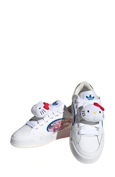 Shop Adidas Originals X Hello Kitty Adi2000 Sneaker In White/ Off White/ Orange