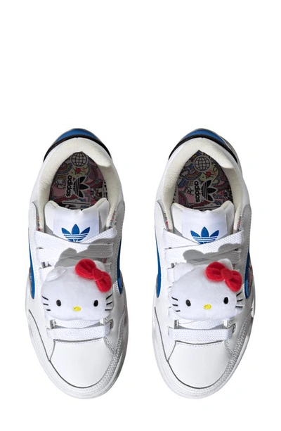 Shop Adidas Originals X Hello Kitty Adi2000 Sneaker In White/ Off White/ Orange