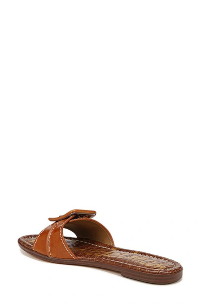 Shop Sam Edelman Gaige Slide Sandal In Saddle/ Natural Custom