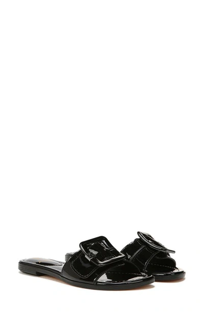 Shop Sam Edelman Gaige Slide Sandal In Black Patent