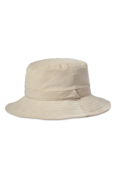 Shop Brixton Petra Packable Bucket Hat In Whitecap