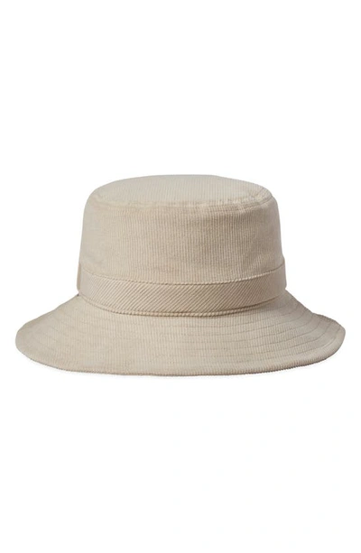 Shop Brixton Petra Packable Bucket Hat In Whitecap