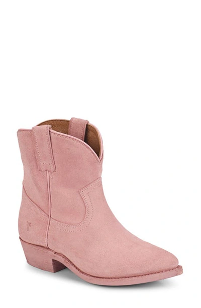 Shop Frye Billy Western Bootie In Dusty Pink