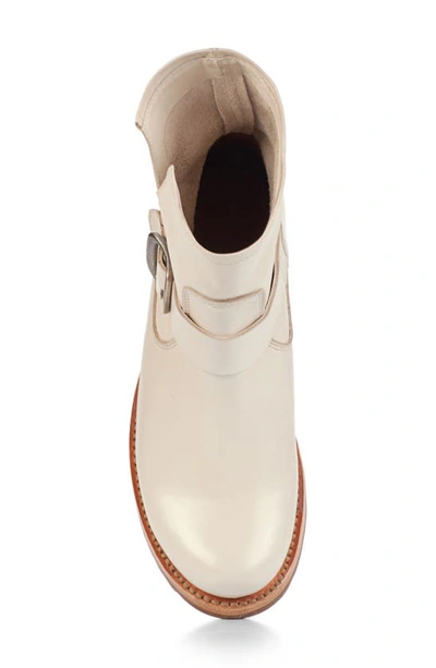 Shop Frye Veronica Moto Boot In White Cow Leather