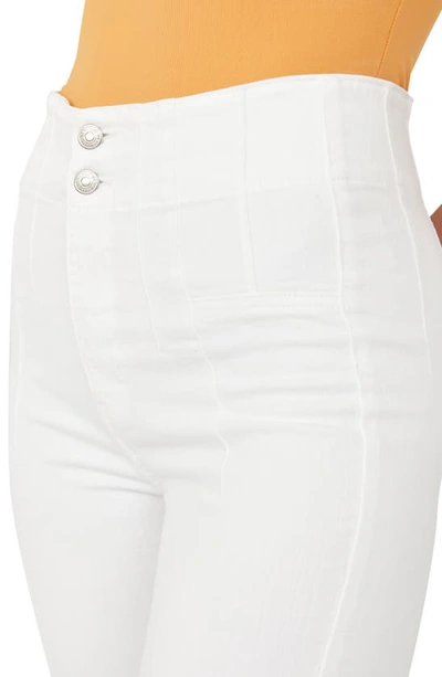 Shop Free People We The Free Jayde High Waist Flare Pants In Pure White