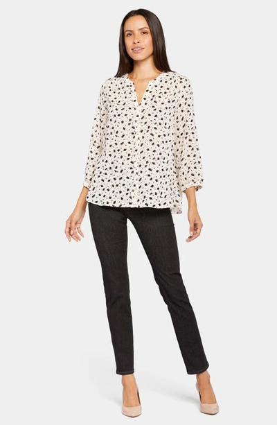 Shop Nydj High-low Crepe Blouse In Ellensburg