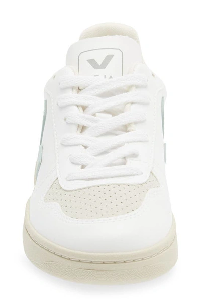 Shop Veja V-10 Sneaker In White Matcha
