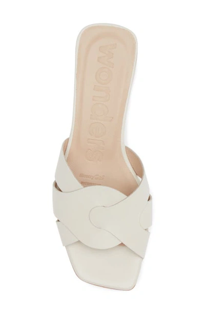 Shop Wonders Kitten Heel Sandal In Off White