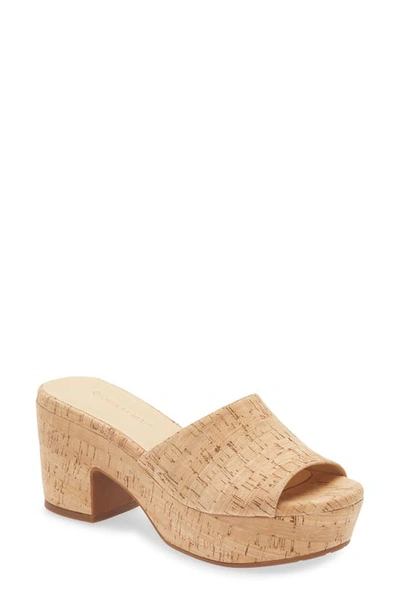 Shop Chocolat Blu Golden Platform Sandal In Cork