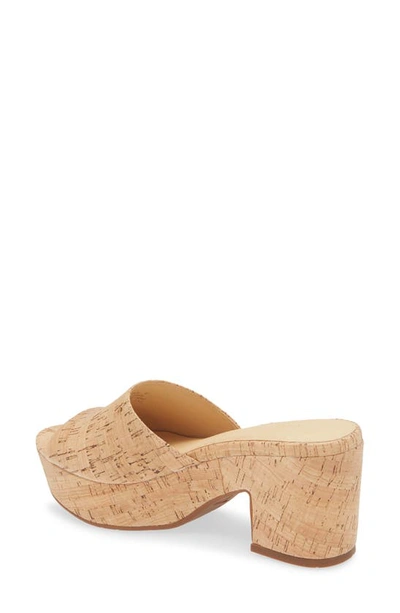 Chocolat Blu Golden Platform Sandal In Cork