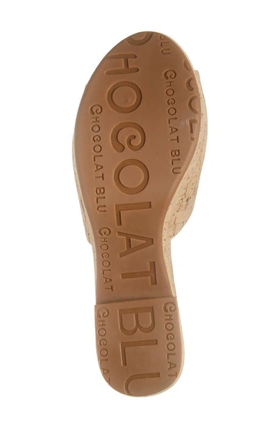 Shop Chocolat Blu Golden Platform Sandal In Cork