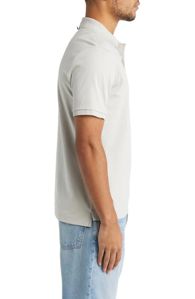 Rag & Bone Interlock Slim Fit Performance Polo In Grey